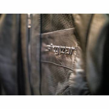 Geacă Moto Damă din Piele Naturală Perforată SIXGEAR MILA AIR · Negru  - 4