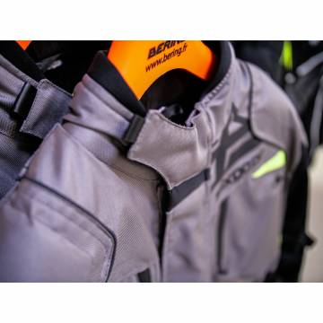 Geacă Moto din Textil SIXGEAR CLASH · Gri / Verde Fluo  - 7