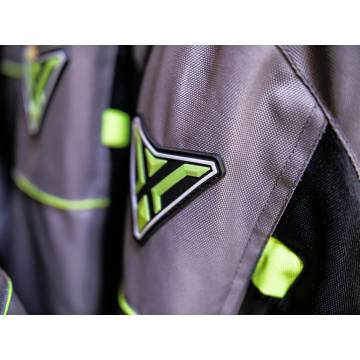 Geacă Moto din Textil SIXGEAR CLASH · Gri / Verde Fluo  - 5