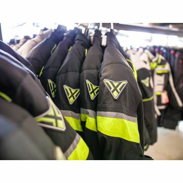 Geacă Moto din Textil SIXGEAR RIOT · Negru / Verde Fluo  - 16