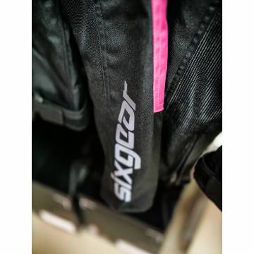 Geacă Moto Damă din Textil SIXGEAR ASTRID · Negru / Roz  - 13