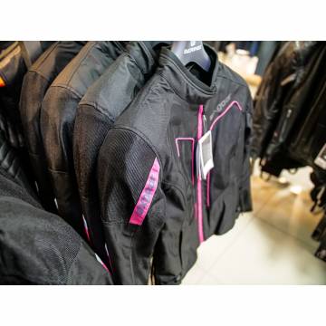 Geacă Moto Damă din Textil SIXGEAR ASTRID · Negru / Roz  - 7