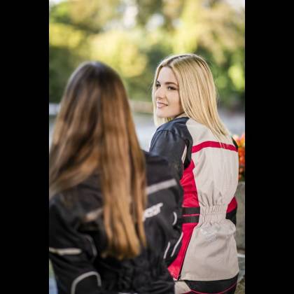 Geacă Moto Damă din Textil SIXGEAR LUNA · Negru  - 7