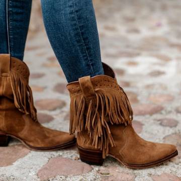 Cizme Cowboy Damă SENDRA BOOTS 17167 Gene Serraje Kaleido 158 · Maro  - 7