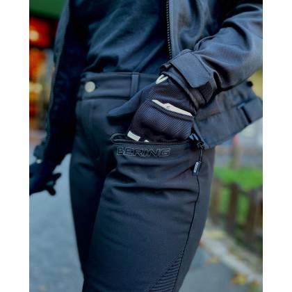 Pantaloni Moto Damă din Textil BERING LADY ALKOR · Negru  - 1