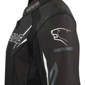 Geacă Moto din Piele & Textil BERING SKOPE · Negru  - 4