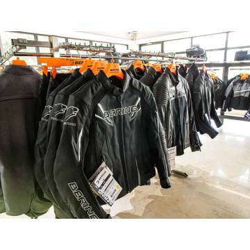 Geacă Moto din Piele & Textil BERING SKOPE · Negru  - 9