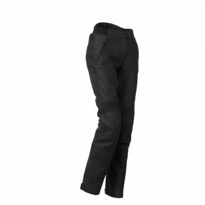 Pantaloni Moto Damă din Piele BERING LADY SERUM · Negru  - 0