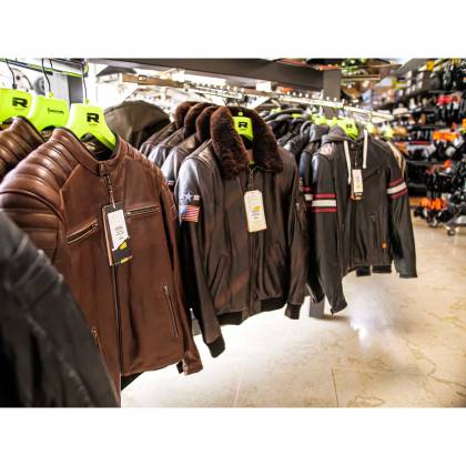 Geacă Moto din Piele RICHA DAYTONA 2 Mărimi Extra · Maro închis  - 5