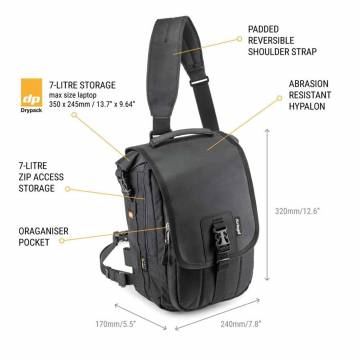 Geantă Moto Tip Poștaș KRIEGA SLING PRO 14 Litri · Negru  - 7