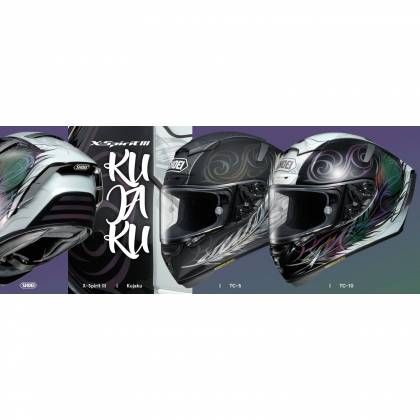 Cască Moto Integrală SHOEI X-SPIRIT III KUJAKU TC-10 · Negru / Alb / Roz  - 4
