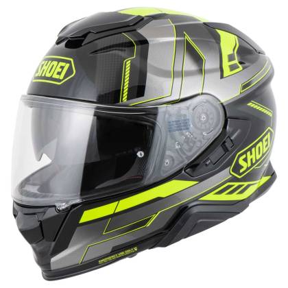 Cască Moto Integrală SHOEI GT-AIR II APERTURE TC-3 · Negru / Gri / Galben-Fluo  - 5