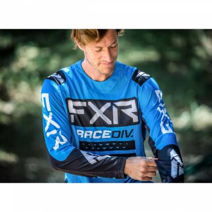 Tricou Enduro FXR RACING OFF-ROAD MX · Albastru / Portocaliu  - 7