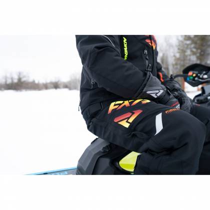 Pantaloni Snowmobil FXR RACING ADRENALINE F.A.S.T. · Negru / Verde-Fluo  - 5