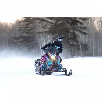 Pantaloni Snowmobil Damă FXR RACING ADRENALINE F.A.S.T. · Negru / Roz  - 4