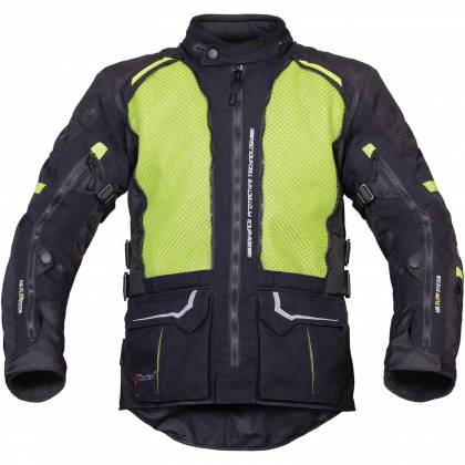 Geacă Moto din Textil SIXGEAR PARAGON · Negru / Verde-Fluo  - 7