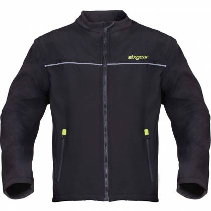 Geacă Moto din Textil SIXGEAR SUPERTECH · Gri / Negru / Verde-Fluo  - 8