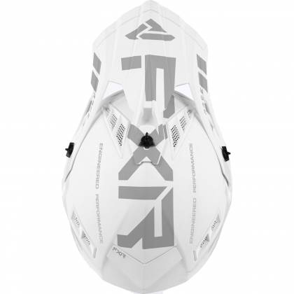 Cască Enduro - Cross - Snowmobil FXR RACING HELIUM PRIME 2022 · Alb / Gri  - 4