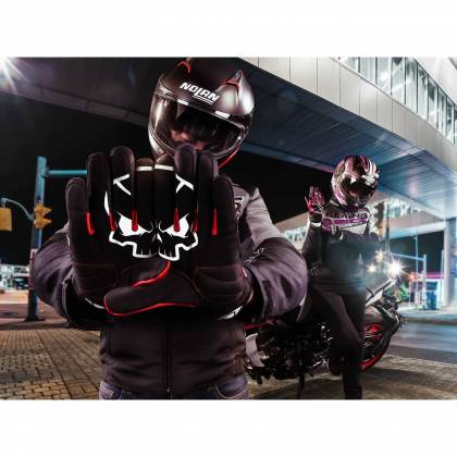 Mănuși Moto Damă din Textil BERING LADY WALSHE · Negru / Roz  - 4