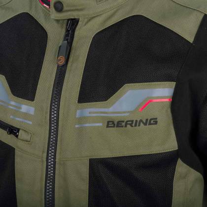 Geacă Moto de Vară din Textil BERING BAMAKO · Negru / Kaki  - 5