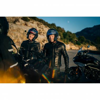 Cască Moto Modulară SHARK EVO GT SEAN · Alb / Negru / Roșu  - 7