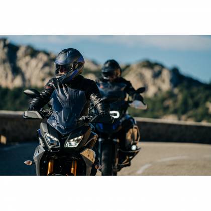 Cască Moto Modulară SHARK EVO GT SEAN · Alb / Negru / Roșu  - 6