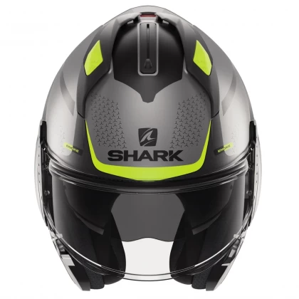 Cască Moto Modulară SHARK EVO GT ENCKE · Gri Mat / Galben / Negru  - 14