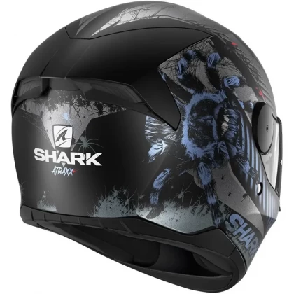 Cască Moto Integrală SHARK D-SKWAL 2 ATRAXX MAT · Negru / Gri / Albastru  - 4
