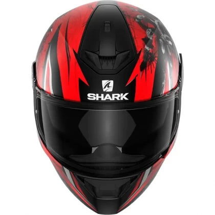 Cască Moto Integrală SHARK D-SKWAL 2 ATRAXX MAT · Negru / Roșu / Gri  - 1