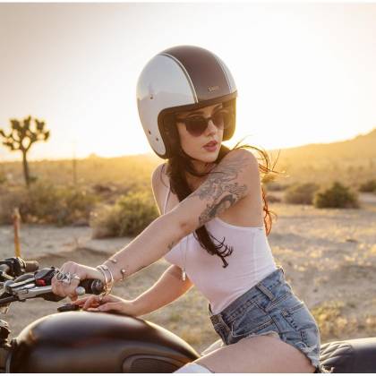 Cască Moto Open-Face SHOEI J.O CARBURETTOR TC-8 · Negru Mat / Gri / Roșu  - 10