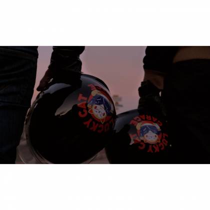 Cască Moto Open-Face SHOEI J.O LUCKY CAT GARAGE TC-5 · Negru / Roșu / Gri  - 6