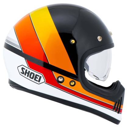 Cască Moto Dual-Sport Vintage SHOEI EX-ZERO EQUATION TC-10 · Negru / Portocaliu / Roșu / Alb  - 4
