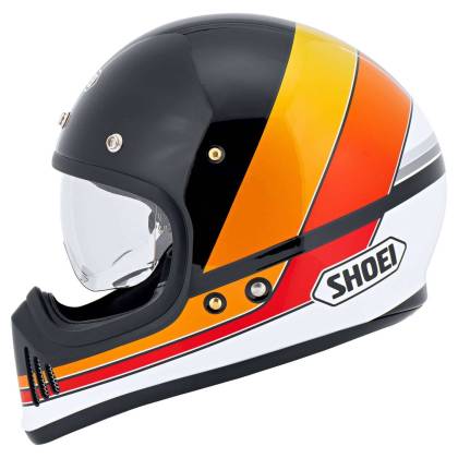 Cască Moto Dual-Sport Vintage SHOEI EX-ZERO EQUATION TC-10 · Negru / Portocaliu / Roșu / Alb  - 5