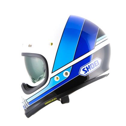Cască Moto Dual-Sport Vintage SHOEI EX-ZERO EQUATION TC-11 · Alb / Albastru / Negru  - 4