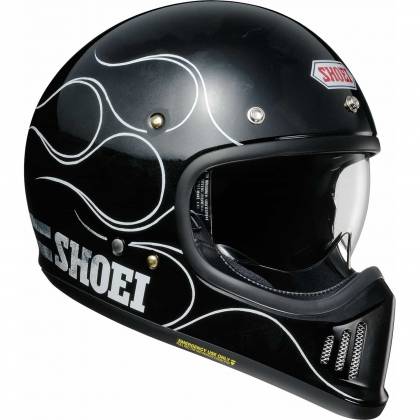 Cască Moto Dual-Sport Vintage SHOEI EX-ZERO XANADU TC-5 · Negru / Alb  - 10