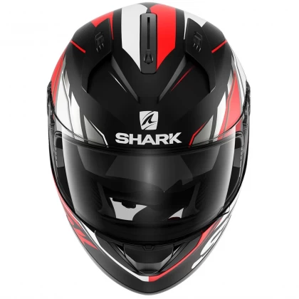 Cască Moto Integrală SHARK RIDILL 1.2 PHAZ MAT · Negru / Roșu / Alb  - 5