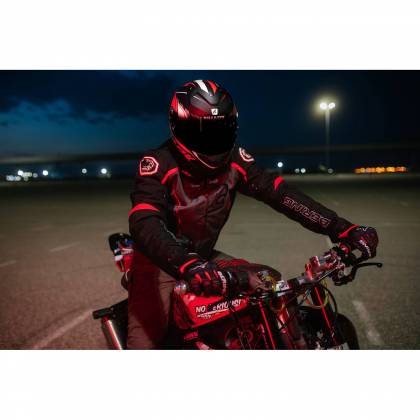 Cască Moto Integrală SHARK RIDILL 1.2 PHAZ MAT · Negru / Roșu / Alb  - 4