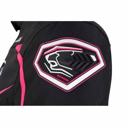 Geacă Moto Damă din Textil BERING LADY KALOWAY · Negru / Roz  - 4