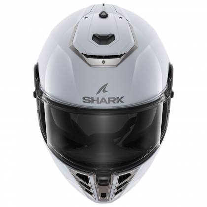 Cască Moto Integrală SHARK SPARTAN RS BLANK · Alb / Argintiu  - 1