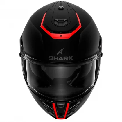 Cască Moto Integrală SHARK SPARTAN RS BLANK MAT SP · Negru / Roșu  - 1