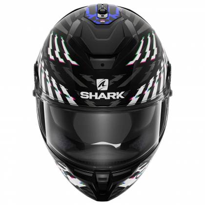 Cască Moto Integrală SHARK SPARTAN GT BCL. MICR. E-BRAKE MAT · Negru / Alb / Albastru  - 5