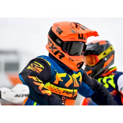 Cască Enduro - Cross - Snowmobil FXR RACING BLADE RACE DIV · Negru Mat / Galben-Fluo  - 7