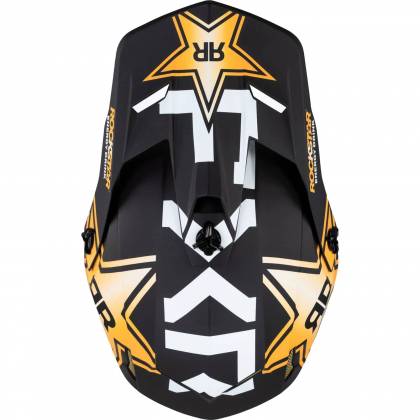 Cască Enduro - Cross - Snowmobil FXR RACING CLUTCH ROCKSTAR · Negru / Auriu / Alb  - 9