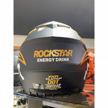 Cască Enduro - Cross - Snowmobil FXR RACING CLUTCH ROCKSTAR · Negru / Auriu / Alb  - 6