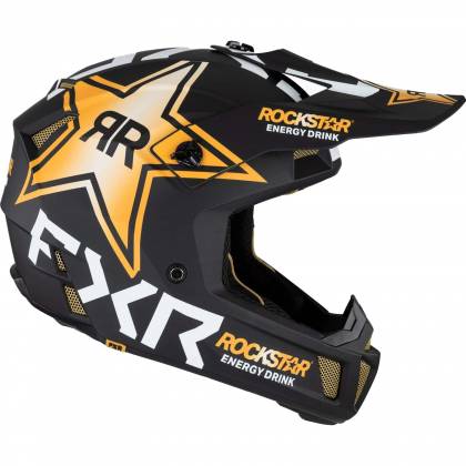Cască Enduro - Cross - Snowmobil FXR RACING CLUTCH ROCKSTAR · Negru / Auriu / Alb  - 10