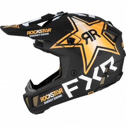 Cască Enduro - Cross - Snowmobil FXR RACING CLUTCH ROCKSTAR · Negru / Auriu / Alb  - 11
