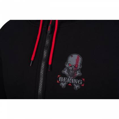 Hanorac Moto cu Protecții & Kevlar BERING HOODIZ 2 · Negru / Roșu  - 3