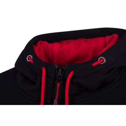 Hanorac Moto cu Protecții & Kevlar BERING HOODIZ 2 · Negru / Roșu  - 5