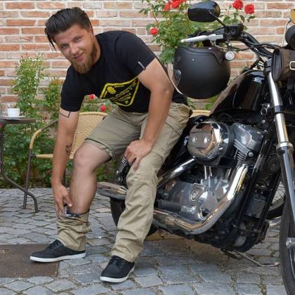 Pantaloni Moto din Textil TRILOBITE 1864 DUAL 2IN1 · Bej  - 9