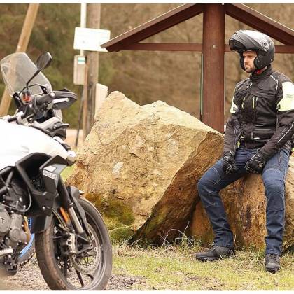 Blugi Moto Slim Fit cu Kevlar TRILOBITE PARADO · Indigo  - 5